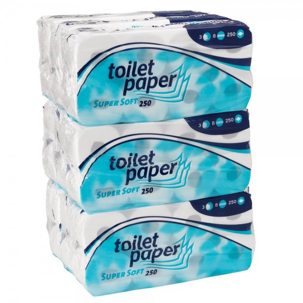 toilet paper MEGAPACK Toilettenpapier SuperSoft 3-lagig