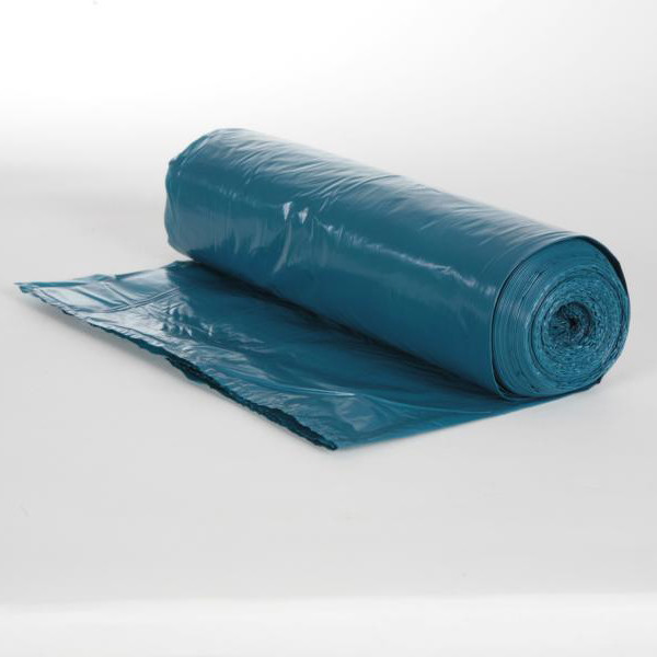 Rolle Müllsäcke 120 Liter, 25 Stück/Rolle, Typ60, blau LDPE, 800 x 1000 mm, ca. 38µ