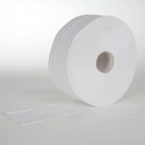 6 Rollen Toilettenpapier á 300 m 2-lagig, MAXI-Rolle T-75 weiß, perforiert, 6 Rollen/Sack