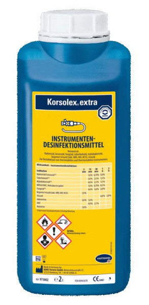2 Liter Korsolex® extra | aldehydhaltige, manuell Instrumentendesinfektion