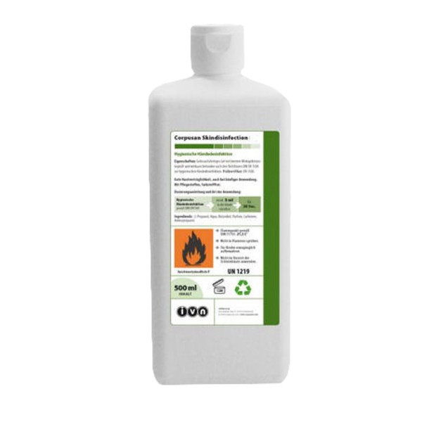 500 ml IVN Corpusan Skindisinfection | alkoholische Händedesinfektion, VAH-Listung, EN