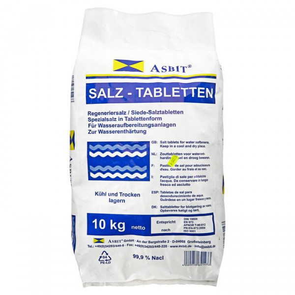 Regeneriersalz-Tabletten | für Wasserenthärtungsanlagen | 10 kg