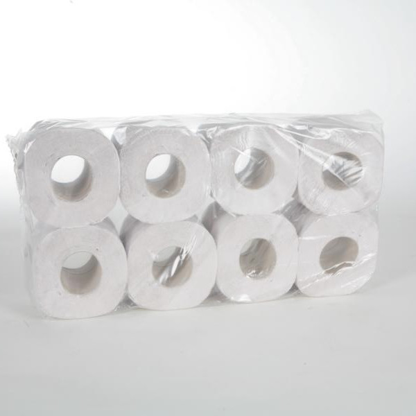 64 Rollen Toilettenpapier Spezialpapier für feuchte Umgebung 1-lagig, 64 Rollen/Sack