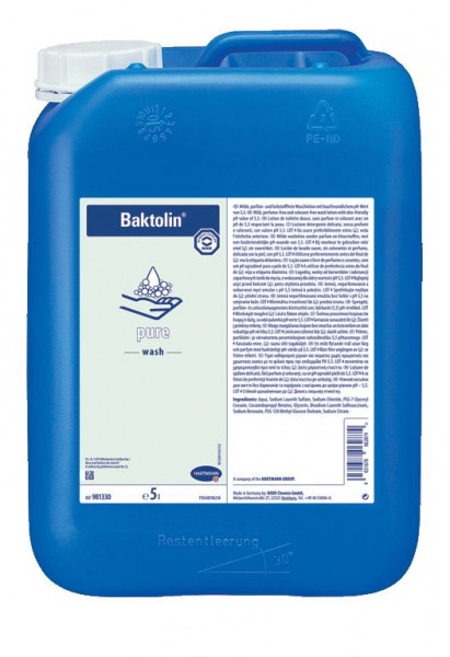 5 Liter Baktolin® pure | milde Waschlotion, parfümfrei und farbstofffrei