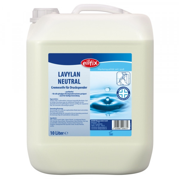 10 Liter Eilfix® Lavydes Cremeseife, duftneutral | Cremeseife für die hygienische Händewaschung