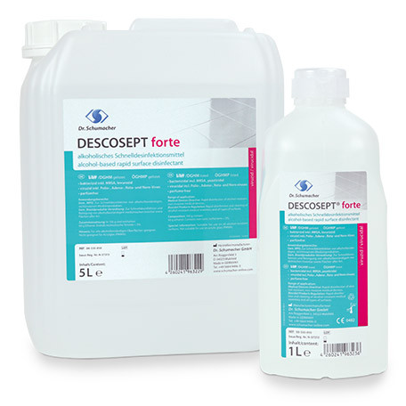 5 Liter Descosept forte | gebrauchsfertige, aldehydfreie, alkoholische Schnell-Desinfektion