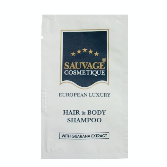 600 Beutel á 10 ml Sauvage Cosmetique Hair & Body Shampoo | MEGAPACK