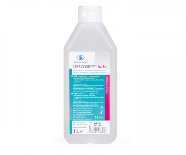 1 Liter Descosept® forte | gebrauchsfertige, aldehydfreie, alkoholische Schnell-Desinfektion