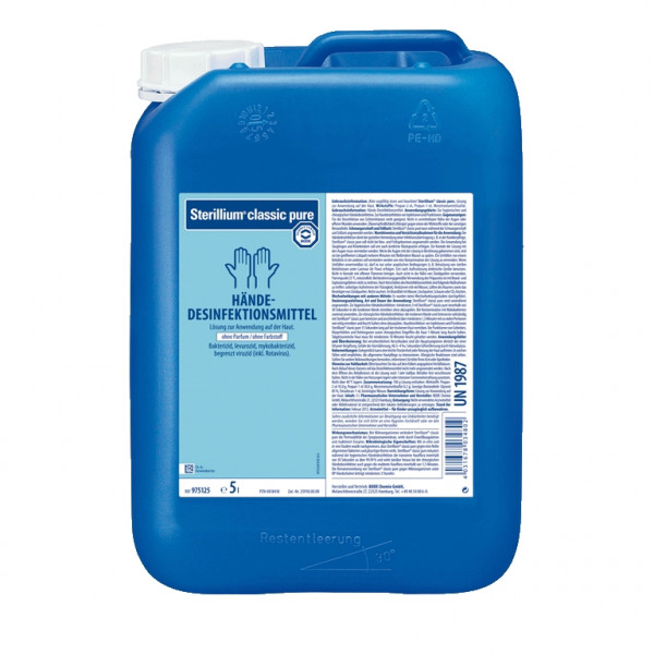 5 Liter Sterillium® classic pure Händedesinfektion farbstoff- und parfümfrei