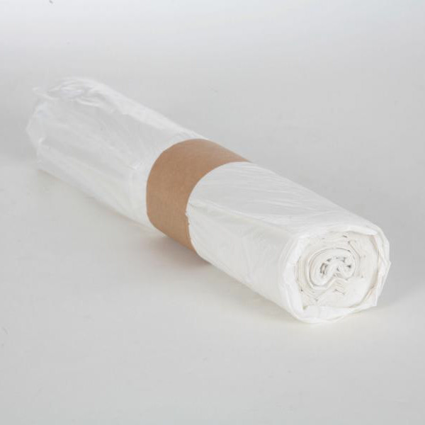 Rolle Müllsäcke 120 Liter, 25 Stück/Rolle, Typ 60 transparent LDPE Regenerat, 700 x 1100 mm, ca. 35µ