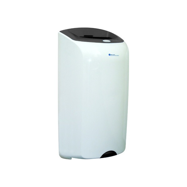 Abfallbehälter, Wandabfallbehälter "Merida Top" 40 Liter | weiß/grau
