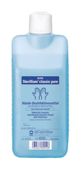 1 Liter Sterillium® classic pure Händedesinfektion farbstoff- und parfümfrei