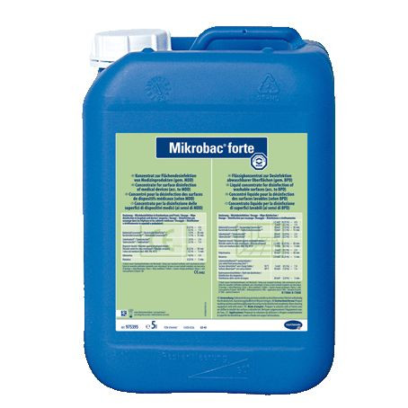 5 Liter Mikrobac® forte | aldehydfreier Flächen-Desinfektionsreiniger mit materialschonendem Schutz