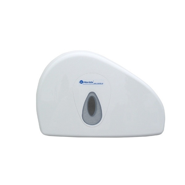 Toilettenpapier-Großrollen-Spender "Merida Top Duo Mini" | weiß/grau | bis Ø 20cm