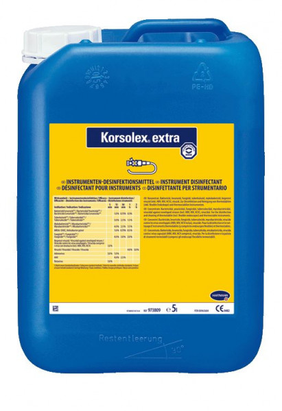 5 Liter Korsolex® extra | aldehydhaltige, manuell Instrumentendesinfektion