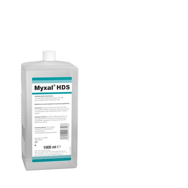 1 Liter Euroflasche MYXAL® HDS Antimikrobielle Waschlotion für Haut und Hände