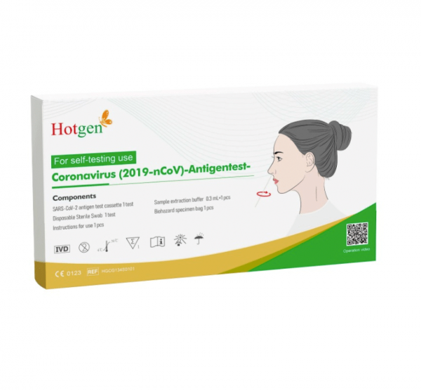 HOTGEN Antigen-Schnelltest Hotgen SARS-CoV-2 Antigen Test Card mit Laienzulassung