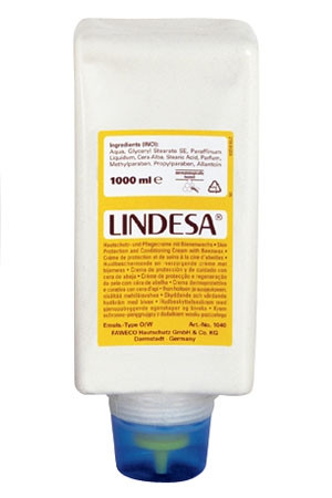 Lindesa® (Typ O/W) 1 Liter Faltflasche | Hautschutzcreme mit Bienenwachs